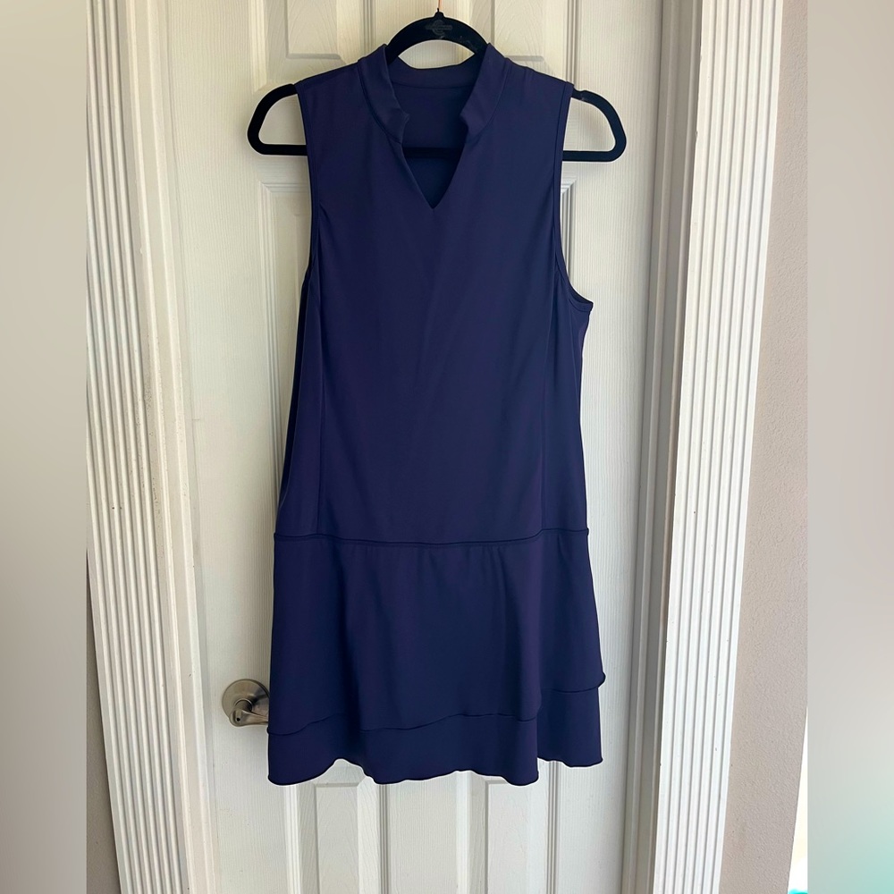 Navy blue tennis dress- size large- never worn